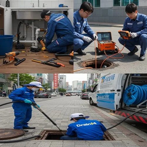 정발산동 하수구막힘 업체 하수구 장인이 뚫어줘요