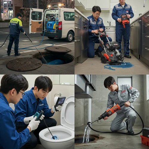 일산동구 고압세척 하수구 하수구 해결사가 왔어요