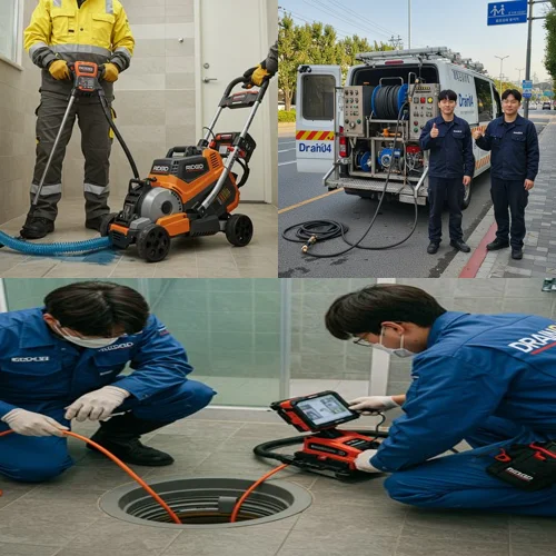 일산동구 고압세척 하수구 하수구 해결사가 왔어요