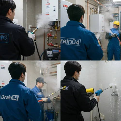 설문동 해빙 하수도 배관 업체 동파 피해 완벽하게 복구