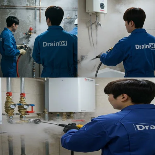 사리현동 수도관 동파 하수구 얼어붙은 하수도 문제 해결