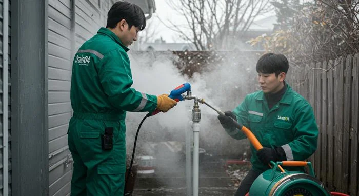 산황동 수도 동파 녹임 해빙 녹여서 새 배관처럼 통수