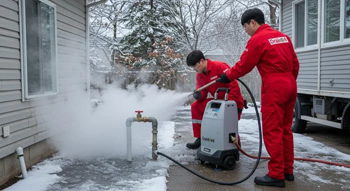법곳동 언 수도 녹임 해빙 업체 얼었던 하수구 뻥 뚫어요