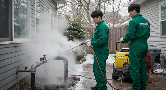 법곳동 언 수도 녹임 해빙 업체 얼었던 하수구 뻥 뚫어요