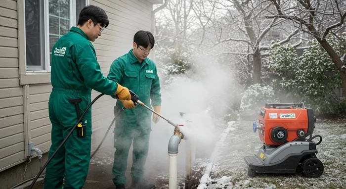 탄현동 수도 동파 녹임 해빙 동파로 인한 역류 해결