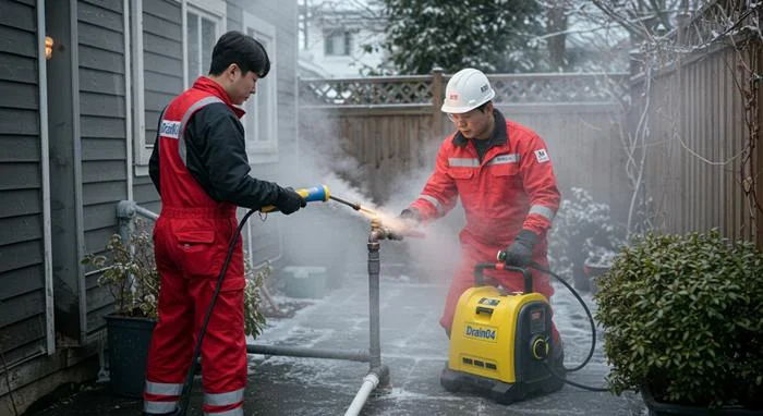 일산동구 하수구 해빙 얼었을때 녹여서 하수구 뻥 뚫어
