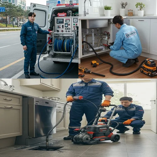 일산서구 싱크대 배수구 막힘 시원하게 뚫어 드릴게요