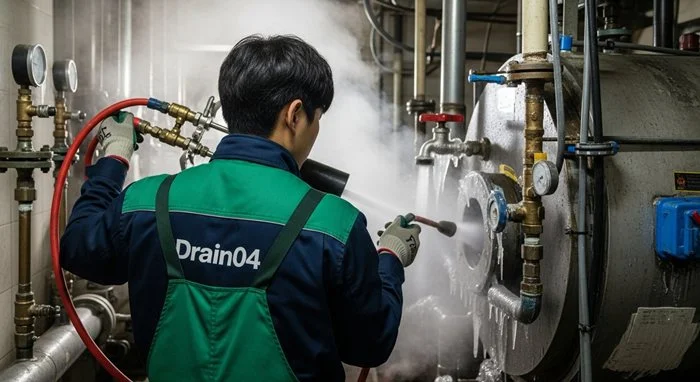 가좌동 언 수도 녹임 해빙 업체 꽁꽁 언 하수도 완벽 복구