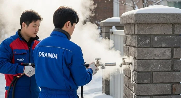 가좌동 언 수도 녹임 해빙 업체 꽁꽁 언 하수도 완벽 복구