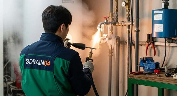 장항동 언 수도 녹임 해빙 업체 녹여서 하수구 뻥 뚫어