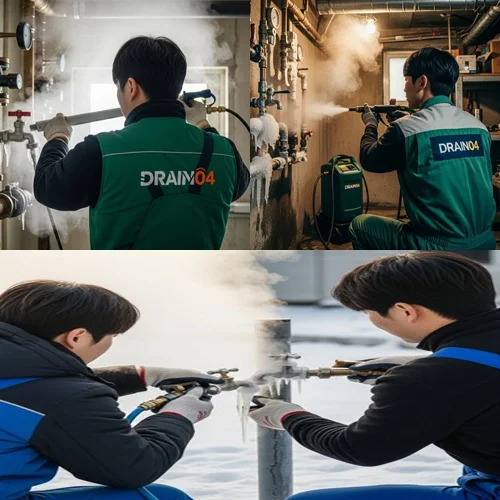 백석동 해빙 하수도 배관 업체 녹여서 해결 완료해 드려요