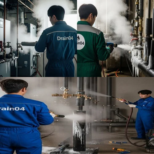 마두동 수도관 동파 하수구 해빙 작업 안전하게 진행