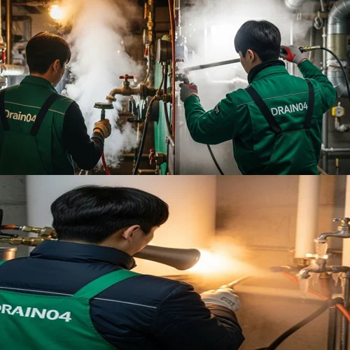 일산서구 하수구 해빙 얼었을때 겨울철 하수구 걱정 끝