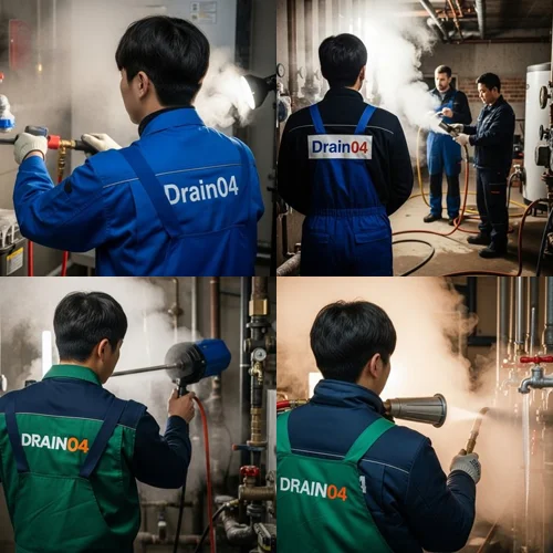 일산 하수구 해빙 얼었을때 꽁꽁 언 하수구 시원하게