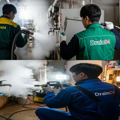 일산 하수구 해빙 얼었을때 꽁꽁 언 하수구 시원하게