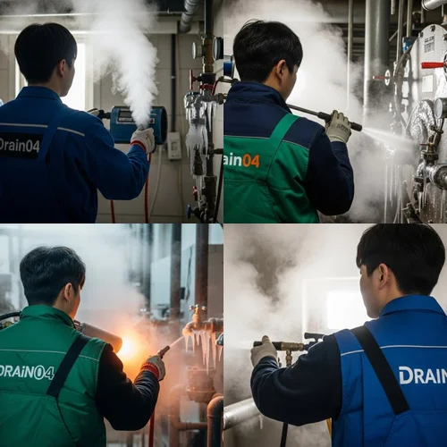 문봉동 수도관 동파 하수구 꽁꽁 언 배수관 시원하게