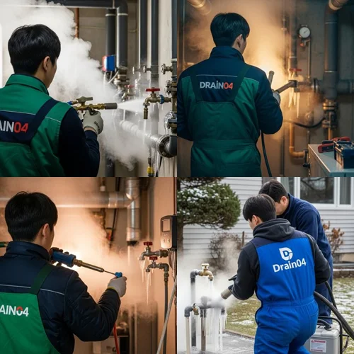 중산동 수도관 동파 하수구 녹임 기술 끝판왕이 해결