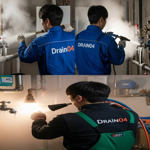 설문동 수도관 동파 하수구 겨울철 하수구 막힘 해결