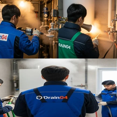 설문동 수도관 동파 하수구 겨울철 하수구 막힘 해결