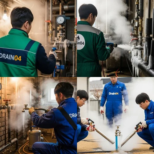 문봉동 해빙 하수도 배관 업체 겨울에도 시원한 물줄기