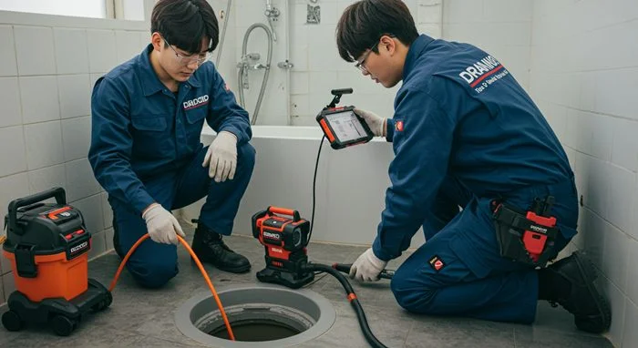 파주 지영동 하수구 막힘 전원주택 배수구 흙자갈 제거