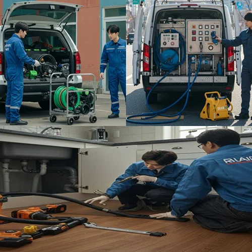 일산 정발산동 하수구 막힘 상가 배수구 역류 문제