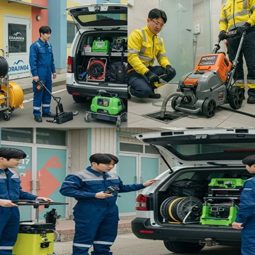 일산 정발산동 하수구 막힘 상가 배수구 역류 문제