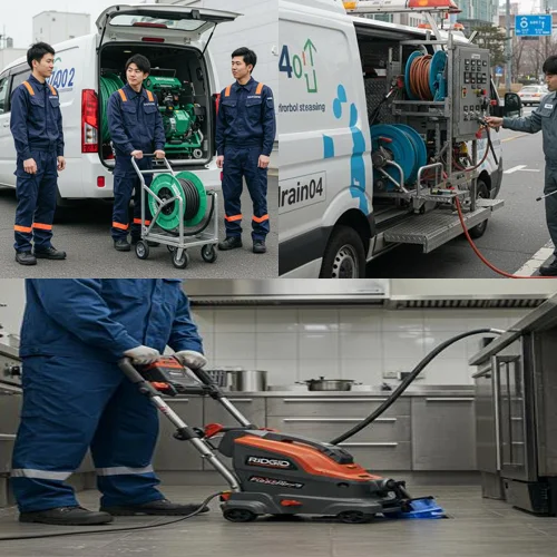 일산 식사동 하수구 막힘, 위시티 꽉 막힌 배수구 뚫기