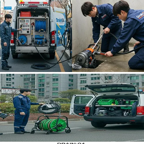 일산 식사동 하수구 막힘, 위시티 꽉 막힌 배수구 뚫기
