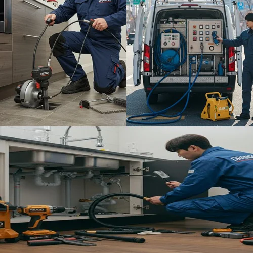 사리현동 싱크대 막힘 배수구, 벽제터널 근처 식당 주방 기름때 제거 전문!