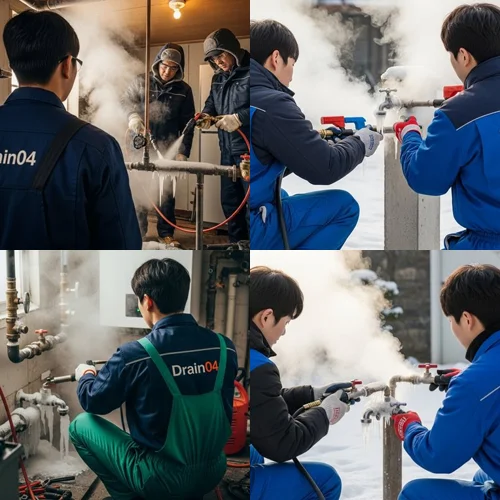 대화동 언 수도 녹임 해빙 업체 하수구 막힘까지 시원하게