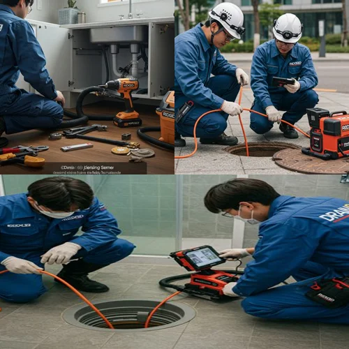 파주 운정신도시 근처 주방 역류 지영동 싱크대막힘 역류 해결 후기