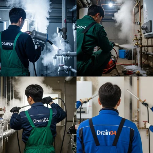 일산 언수도 녹임 하수구 수도관 해빙과 하수구 통수