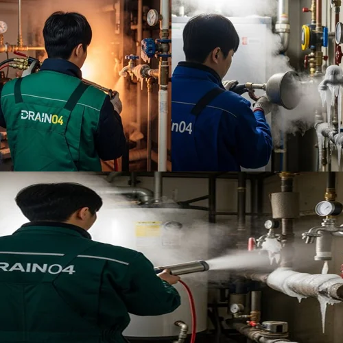 백석동 수도관 동파 하수구 녹임으로 쾌적한 환경을