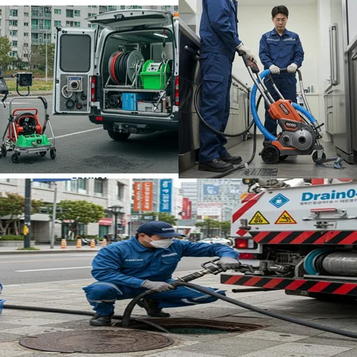 사리현동 하수구 뚫음 하수도, 벽제터널 근처 식당 막힘 해결 후기