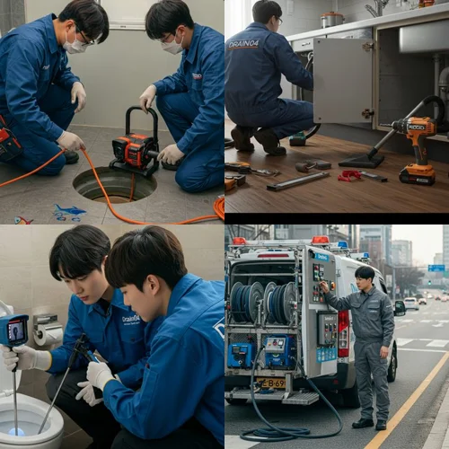 킨텍스 근처 식당 막힘 해결, 대화동 하수구 뚫음 하수도 후기