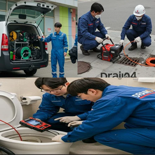 일산 법곳동 하수구 뚫음 하수도 막힘 해결