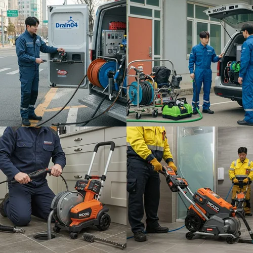 일산 법곳동 하수구 뚫음 하수도 막힘 해결