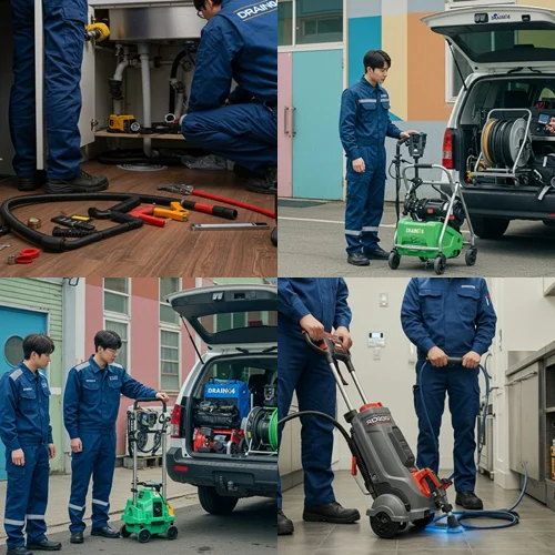 일산동구 하수구 막힘 식당 주방 역류