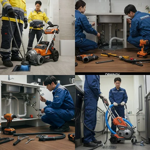 일산동구 싱크대 막힘 기름때 꽉