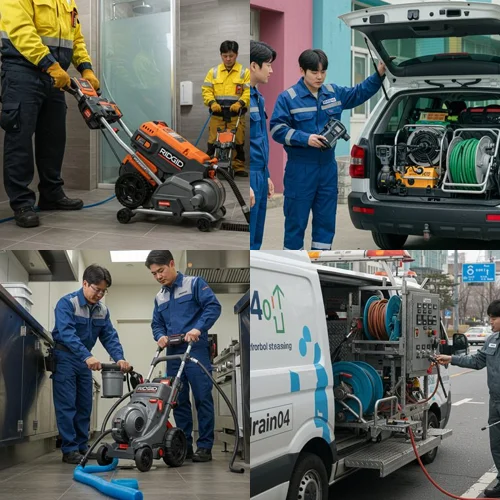 중산동 하수구 막힘 아파트 횡주관