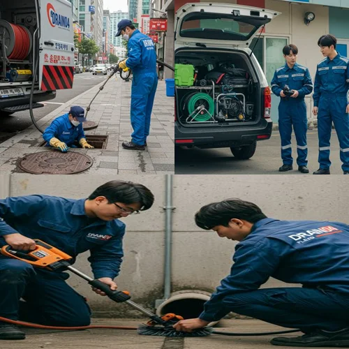 덕이동 하수구 막힘 로데오거리
