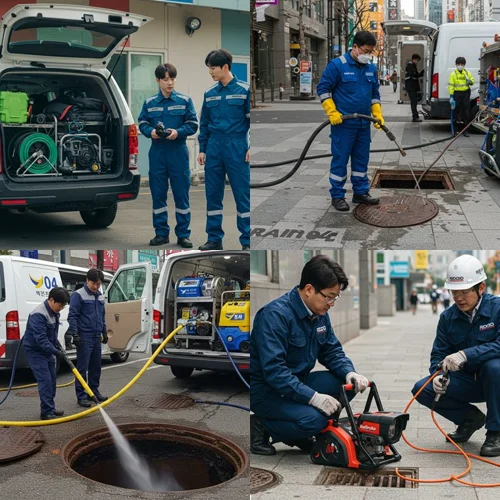 지영동 하수구 막힘 공장 배관