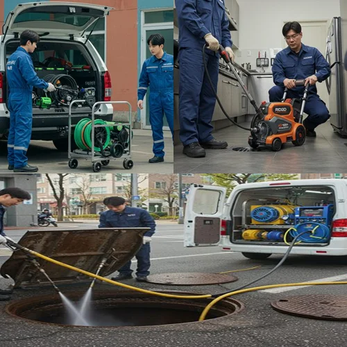 지영동 하수구 막힘 공장 배관