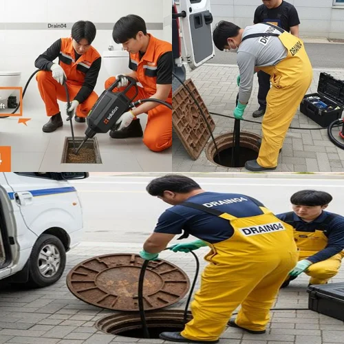 일산동구 변기 막힘 관통기 작업