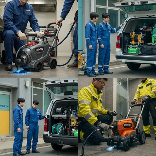 일산 고압세척 아파트 횡주관