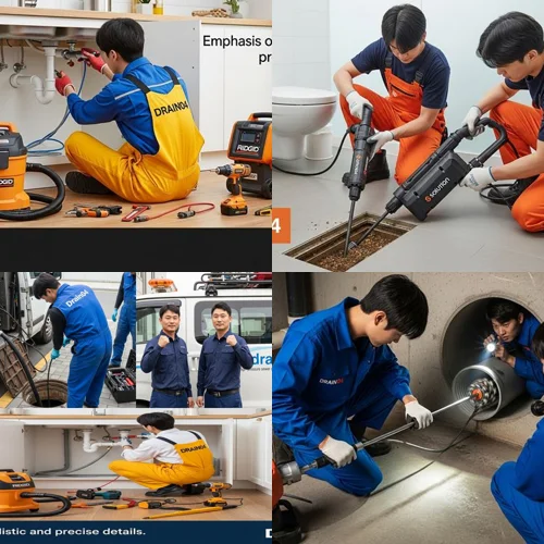 일산동구 배수구 막힘 베란다