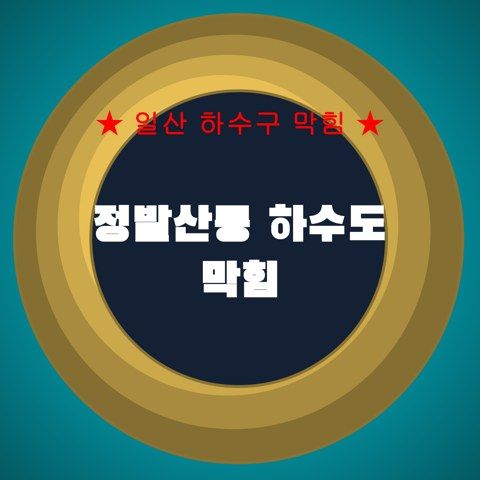 정발산동 하수도 막힘 3752