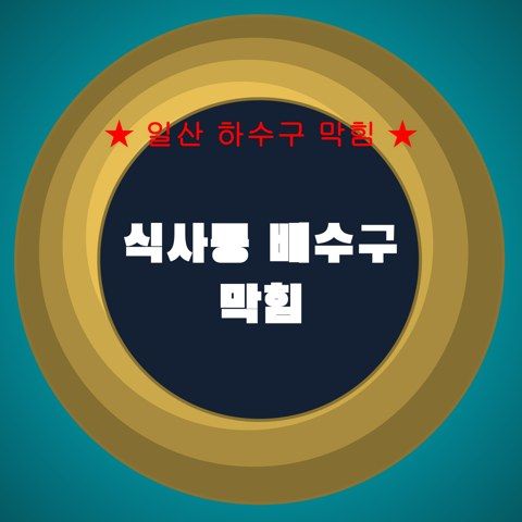 식사동 배수구 막힘 4201