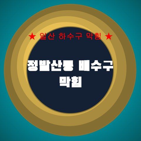 정발산동 배수구 막힘 4105
